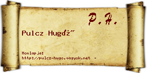 Pulcz Hugó névjegykártya